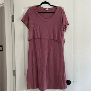 Old navy nursing dress mauve